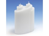 Kaarsenmal Dubbel Spiraal 131x65x192 mm