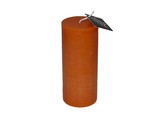 Handmade Stompkaars Rustiek Oranje Ø 68x160 mm