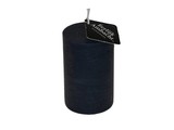 Handmade Stompkaars Rustiek Donker Blauw Ø 68x100 mm