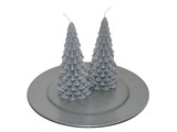 Kerstboom Kaars Grijs 200x100 mm