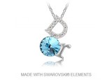 Anhänger DOR mit Swarovski Elements und Halskette