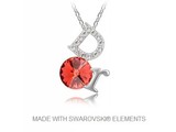 Anhänger DOR mit Swarovski Elements und Halskette