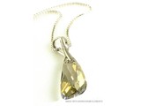 Silver Necklace with Swarovski Elements Wing "Silver Shade"