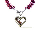 Bijou Gio Design™ Collar de Perlas con Memoria Locket y encato con Mini Foto
