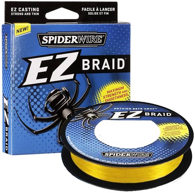 SpiderWire EZ Braid Yellow Dyneema Gevlochten Lijn PING Fishing