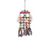 Nobby Parrot toy wood and rope (2)