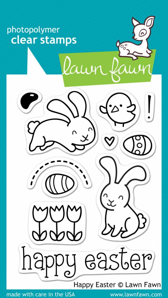 Lawn Fawn Happy Easter Clear Stamps (LF453) - Paperpads.nl