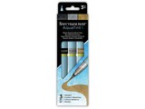Spectrum Noir Aquatint Water-Reactive Brush Pens Metallics (SPECN-AQTNT-MET3)