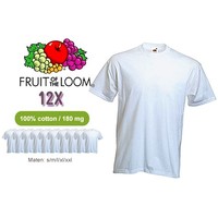 12 witte T-shirts tegen een scherpe prijs