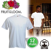 12 witte T-shirts tegen een scherpe prijs
