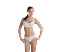 Touch Feeling Crop Top White Touch Feeling Crop Top White