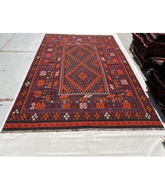 Hand Woven Afghan Wool Kilim Area Rug 269x258 cm - Kelimshop.com