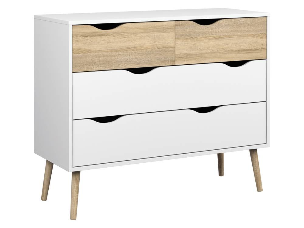 Napoli - wit en eiken / zwart en wit trendy meubels - woonkamer en ... Napoli - wit en eiken / zwart en wit trendy meubels - woonkamer en ...