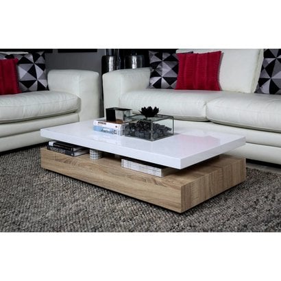 FYN Salontafel Moto hoogglans wit blad