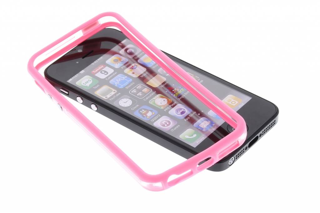 Image of Roze transparante bumper voor de iPhone 5 / 5s / SE