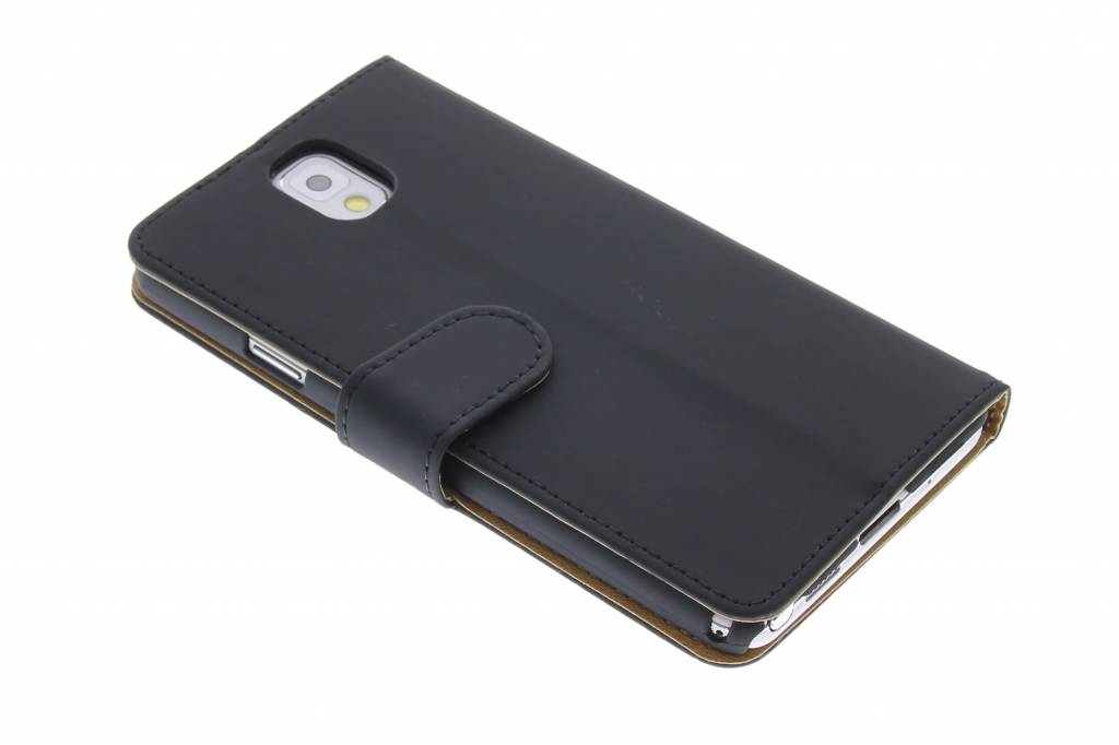 Image of Zwart effen booktype voor de Samsung Galaxy Note 3