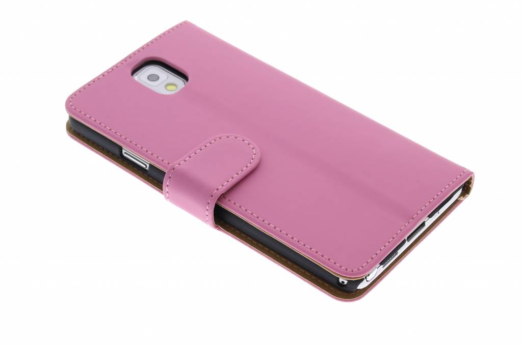 Image of Roze effen booktype voor de Samsung Galaxy Note 3