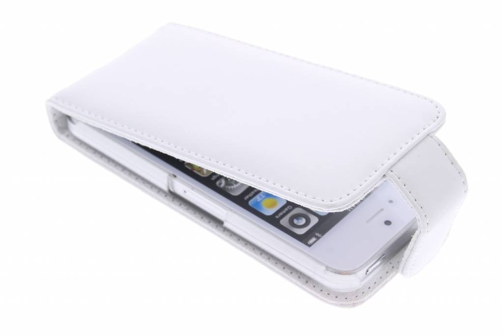 Image of Witte stijlvolle flipcase voor de iPhone 5c