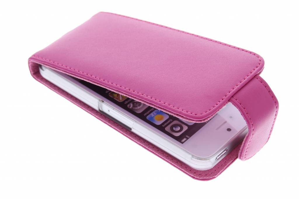 Image of Fuchsia stijlvolle flipcase voor de iPhone 5c