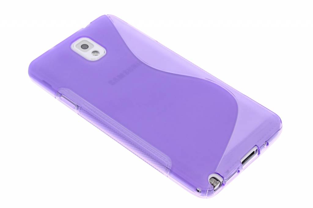 Image of Paars siliconen S-Line hoesje voor de Samsung Galaxy Note 3