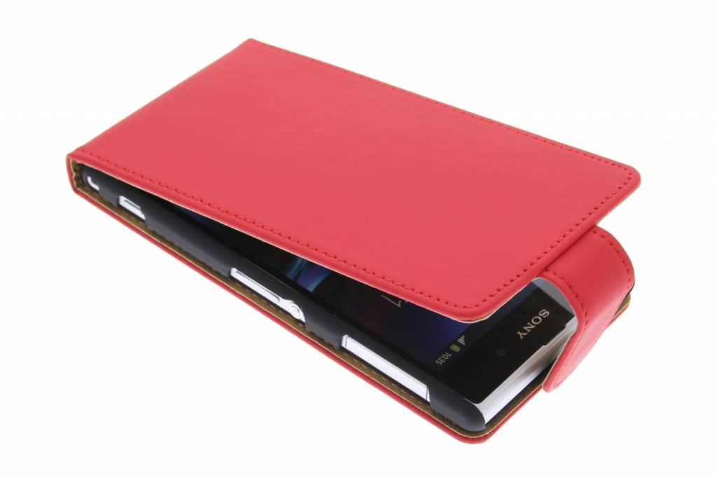 Image of Rood classic flipcase voor Sony Xperia Z1