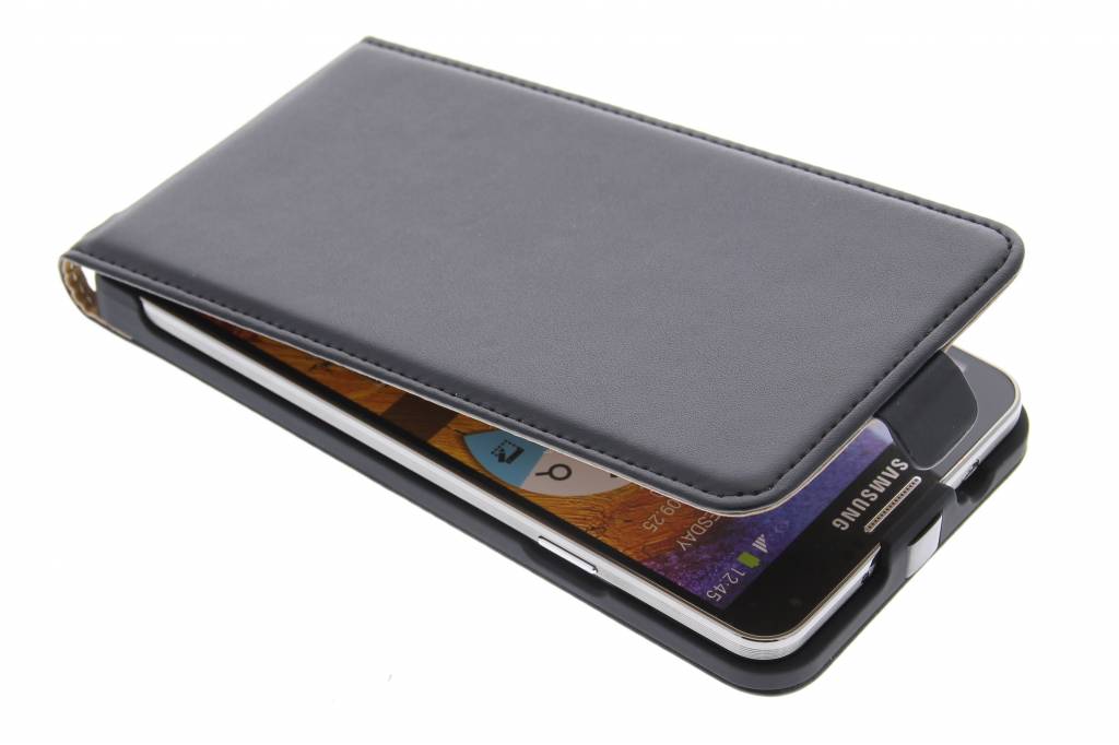 Image of Zwart luxe flipcase voor de Samsung Galaxy Note 3