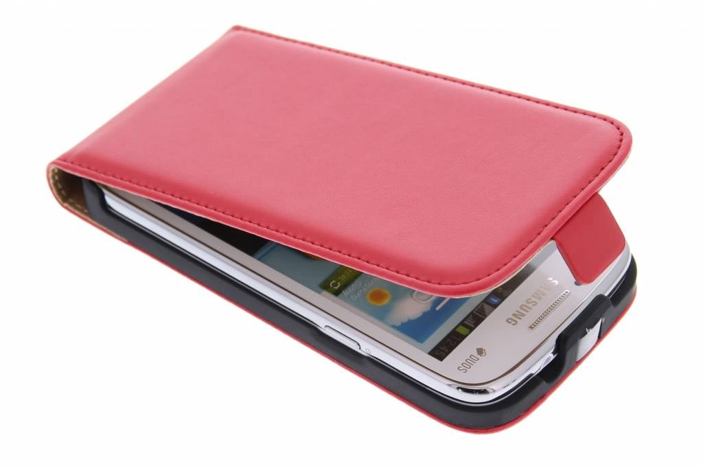 Image of Rood luxe flipcase voor Samsung Galaxy Core