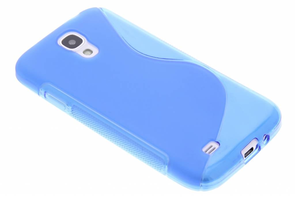 Image of Blauw transparant S-line flexibel TPU hoesje voor Samsung Galaxy S4 i9500