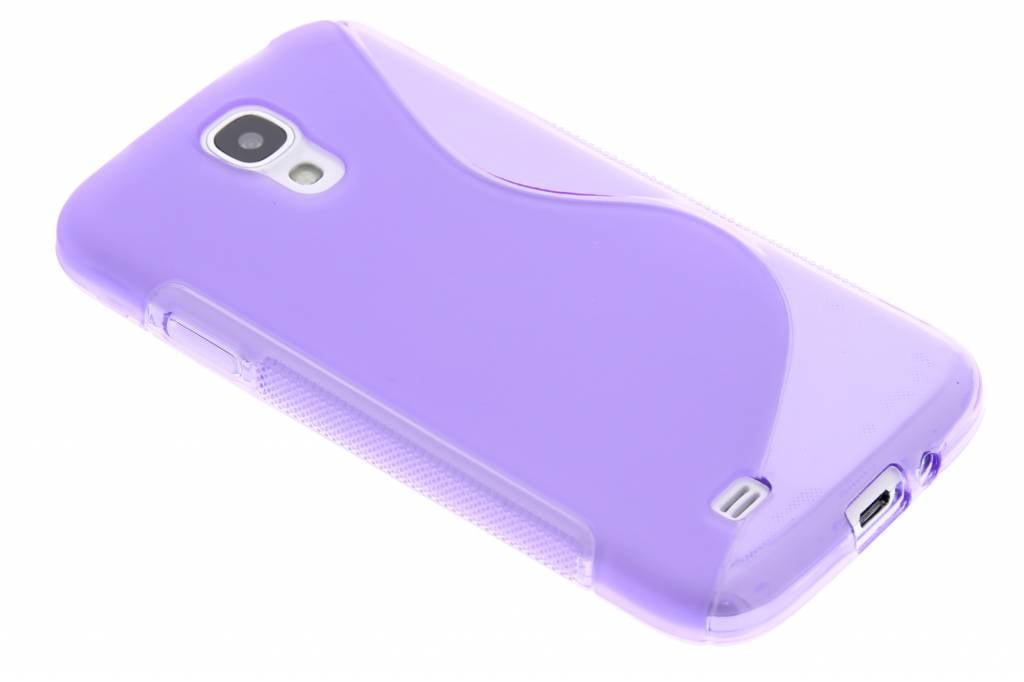 Image of Paars transparant S-line flexibel TPU hoesje voor Samsung Galaxy S4 i9500