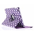 Paarse 360° draaibare tablethoes met polka dot design voor de iPad Mini / 2 / 3 Paarse 360° draaibare tablethoes met polka dot design voor de iPad Mini / 2 / 3