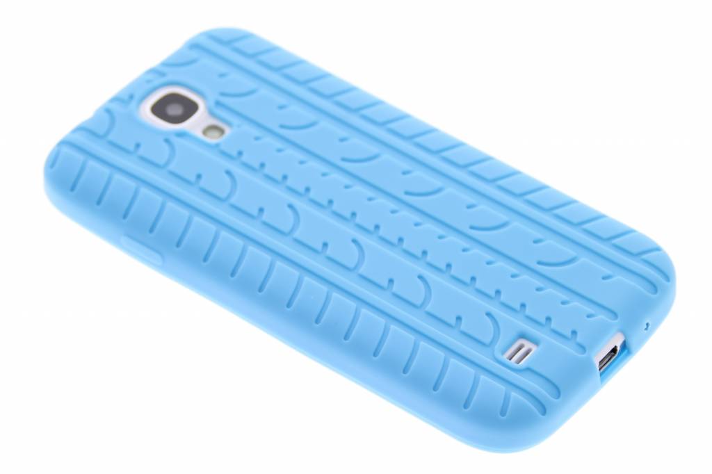 Image of Turquoise autoband profiel siliconen hoesje voor de Samsung Galaxy S4