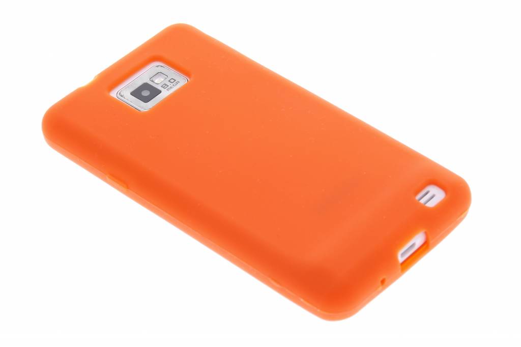 Image of Oranje effen siliconen hoesje voor Samsung Galaxy S2 (Plus)