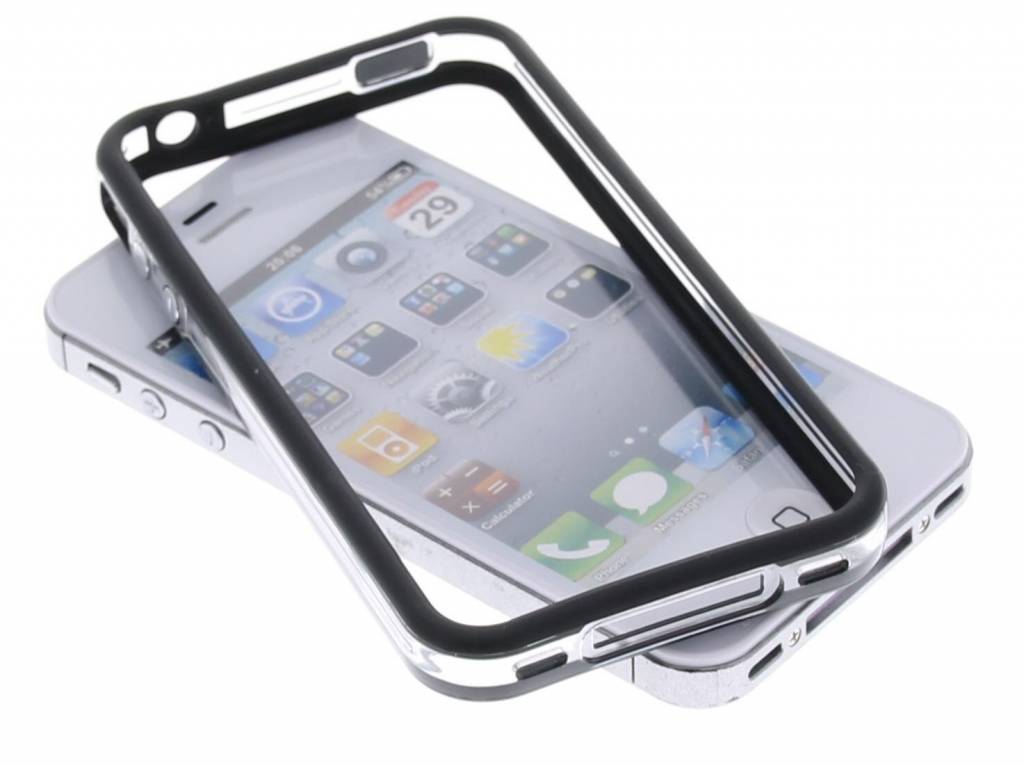 Image of transparante bumper voor de iPhone 4 / 4s - zwart