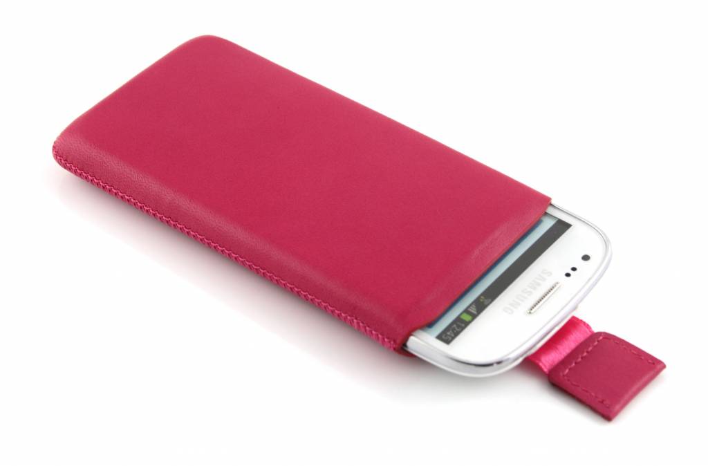 Image of Stijlvolle lederen trendy insteekhoes voor Samsung Galaxy S3 Mini