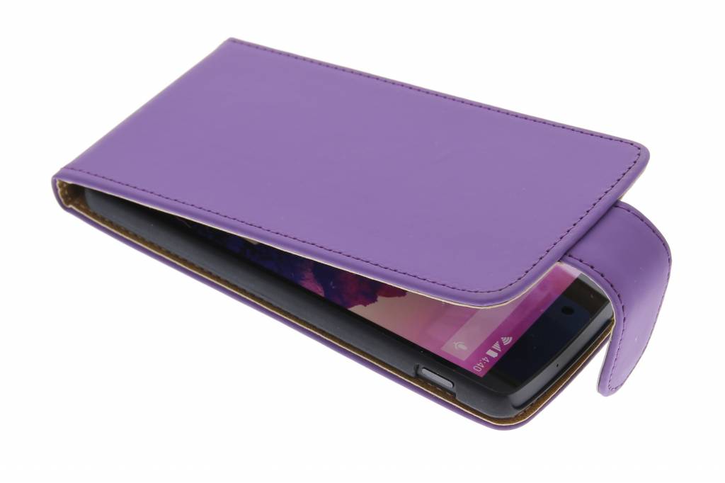 Image of Paars classic flipcase hoesje voor de LG Nexus 5