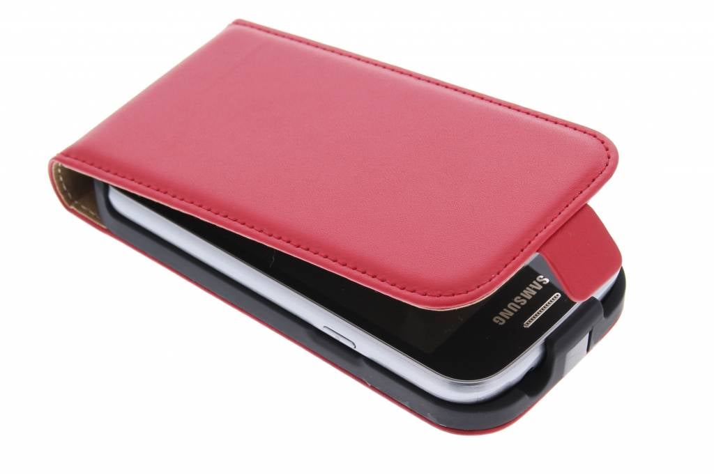 Image of Rood luxe flipcase hoes voor de Samsung Galaxy Trend Lite