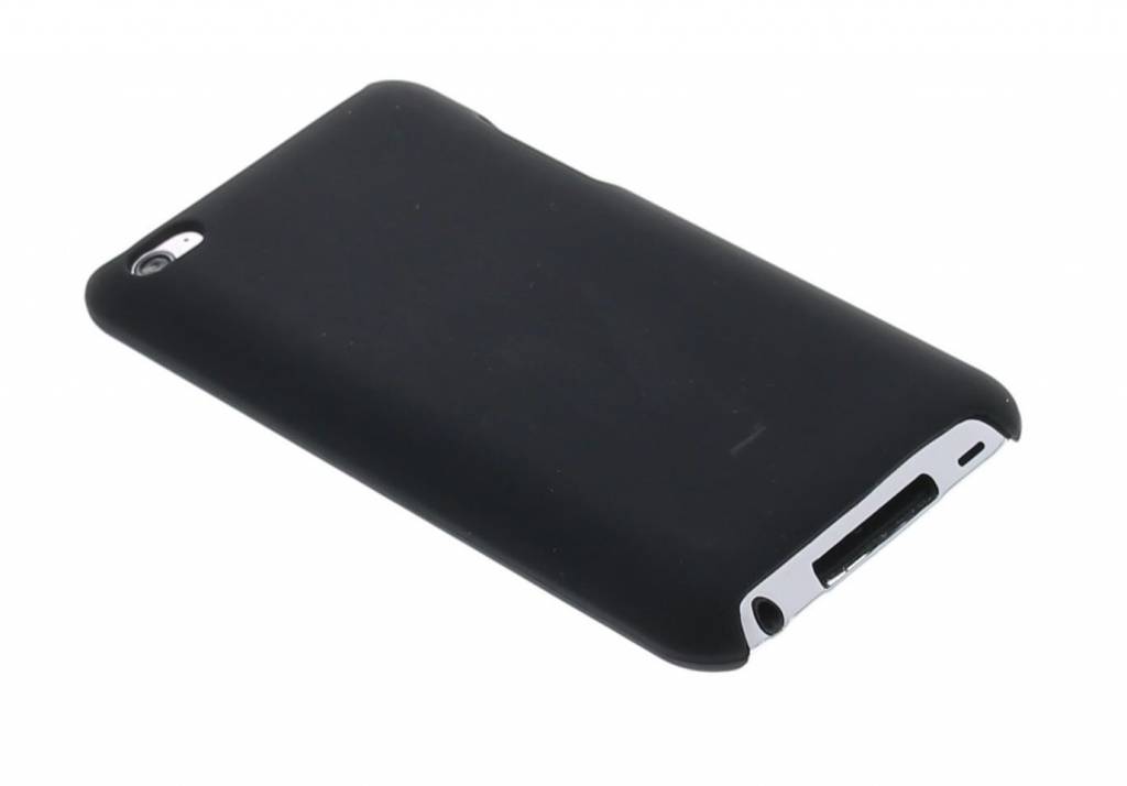 Image of Zwart effen hardcase hoesje voor de iPod Touch 4g