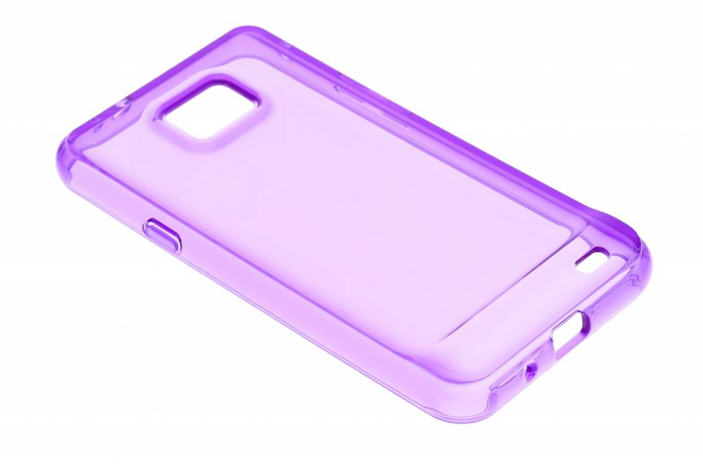 Image of Paarse transparante gel case voor de Samsung Galaxy S2 Plus