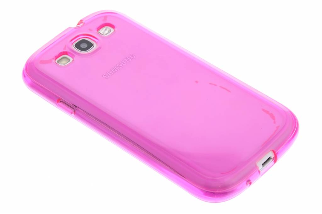 Image of Fuchsia transparante gel case voor de Samsung Galaxy S3 / Neo