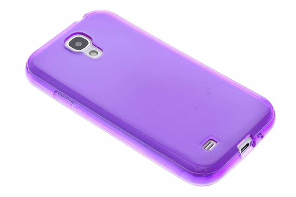 Image of Paarse transparante gel case voor de Samsung Galaxy S4