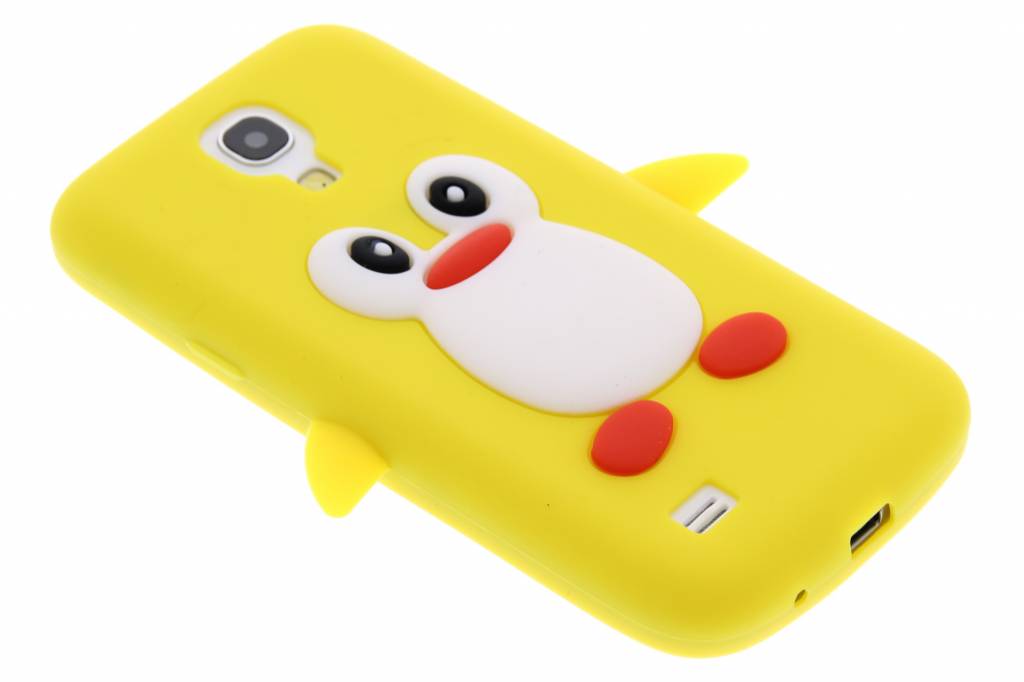 Image of Gele pinguin siliconen hoesje voor de Samsung Galaxy S4 Mini