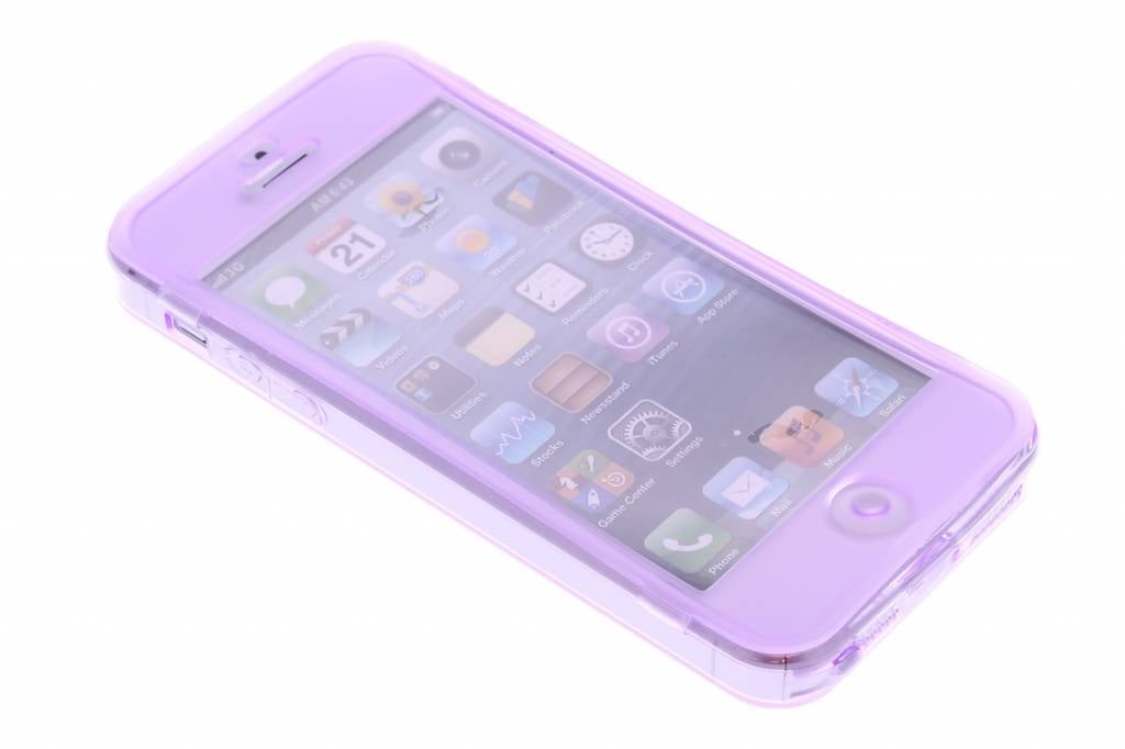 Image of Transparant siliconen booktype hoesje voor de iPhone 5 / 5s / SE