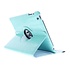 Turquoise 360° draaibare hoes krokodil design iPad 2 / 3 / 4 Turquoise 360° draaibare hoes krokodil design iPad 2 / 3 / 4