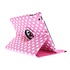 Roze 360° draaibare tablethoes met polka dot design voor de iPad 2 / 3 / 4 Roze 360° draaibare tablethoes met polka dot design voor de iPad 2 / 3 / 4