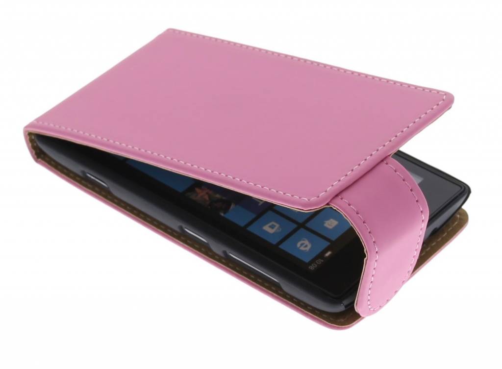 Image of Roze classic flipcase voor de Nokia Lumia 520