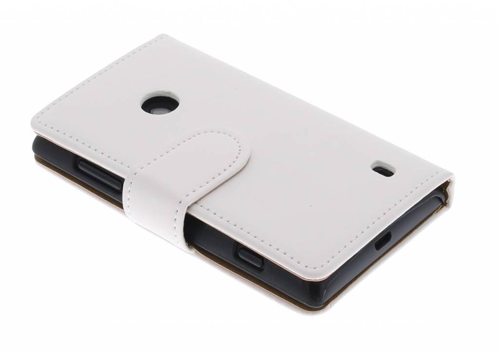 Image of Witte effen booktype hoes voor de Nokia Lumia 520