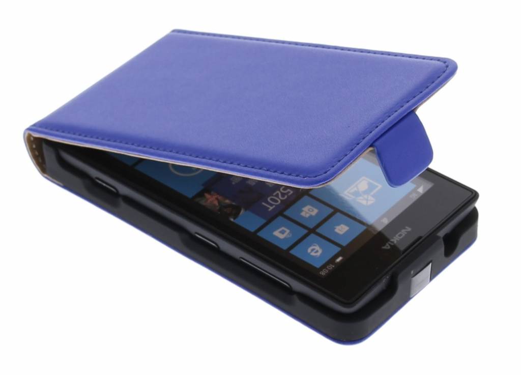 Image of Blauwe luxe flipcase voor de Nokia Lumia 520
