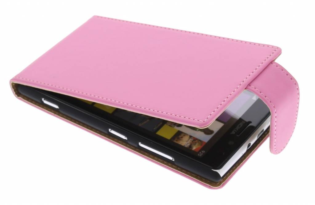 Image of Roze classic flipcase voor de Nokia Lumia 925