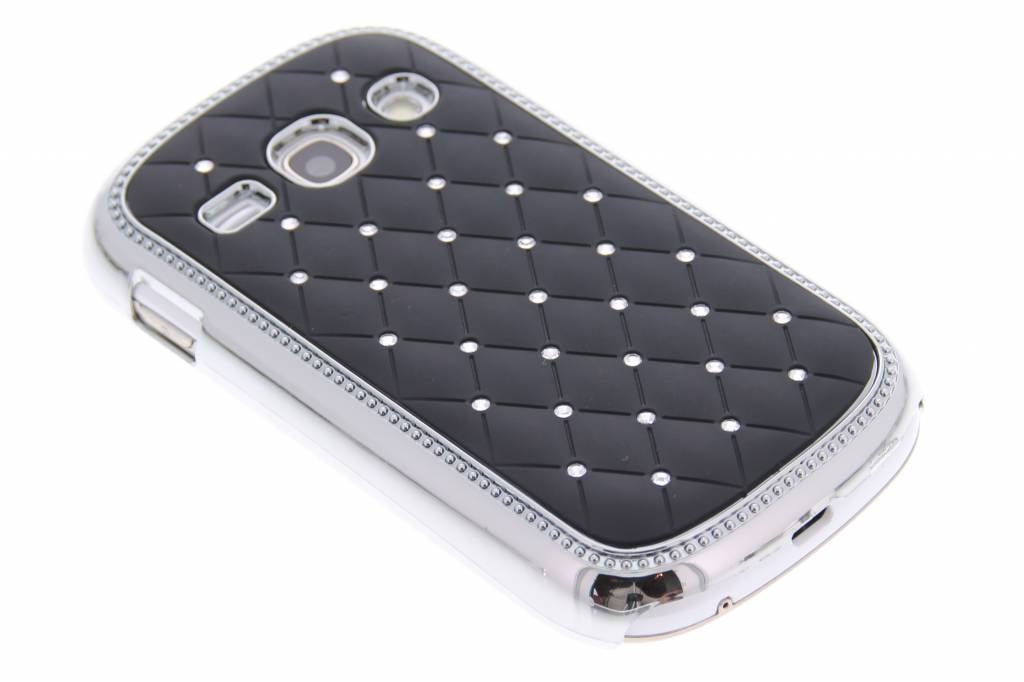 Image of Zwarte strass design hardcase hoesje voor de Samsung Galaxy Fame