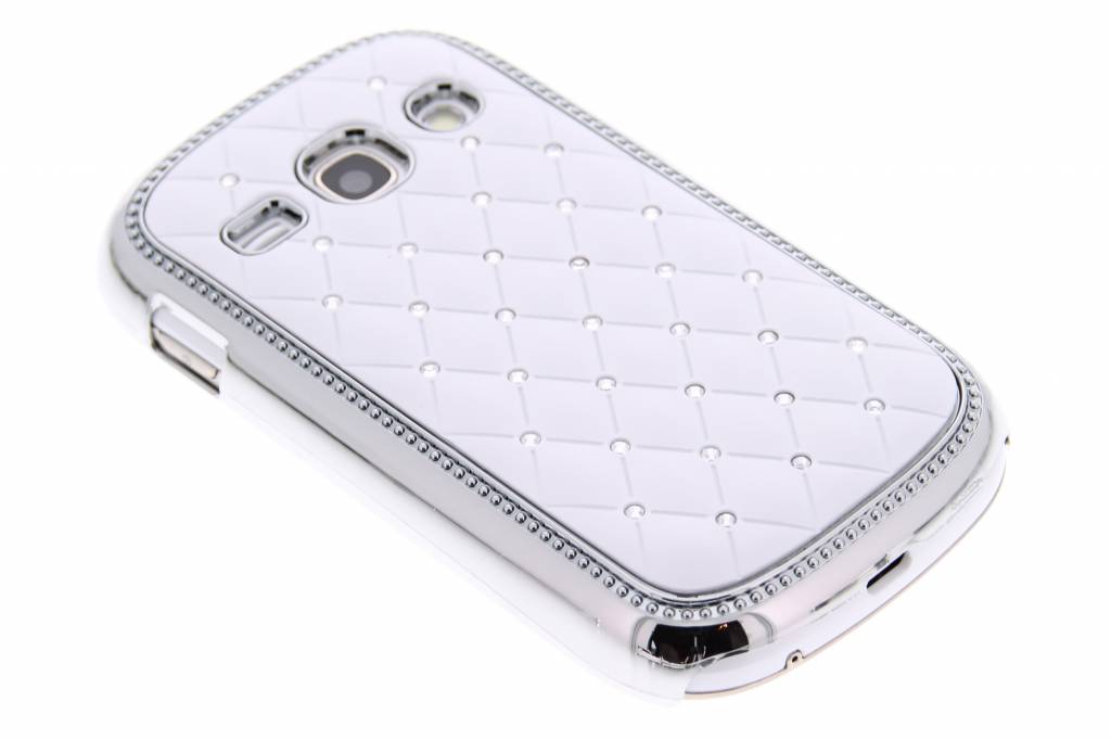 Image of Witte strass design hardcase hoesje voor de Samsung Galaxy Fame